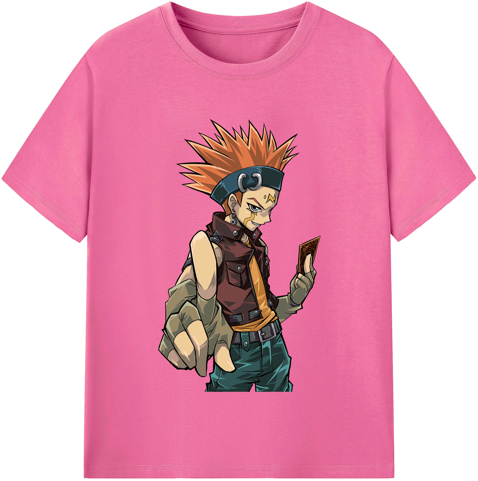 （画像用） 遊☆戯☆王 Yu-Gi-Oh! レディースカジュアルプリントTシャツ（綿100％）